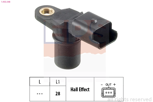 Sensor, engine speed Made in Italy - OE Equivalent 1.953.348