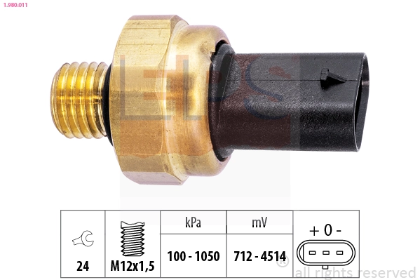 Sensor, oil pressure Made in Italy - OE Equivalent 1.980.011