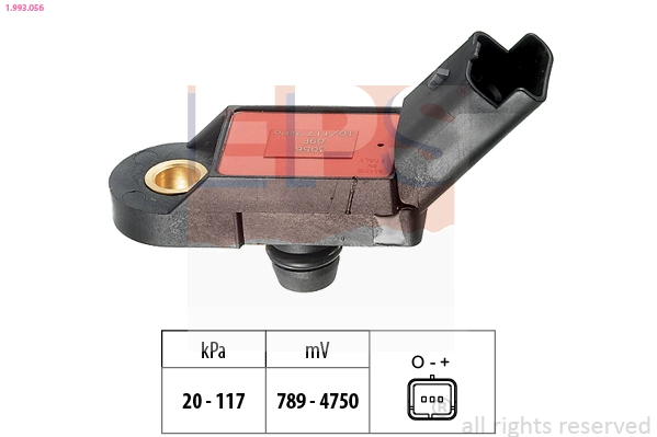 Air Pressure Sensor, altitude adaption Made in Italy - OE Equivalent 1.993.056