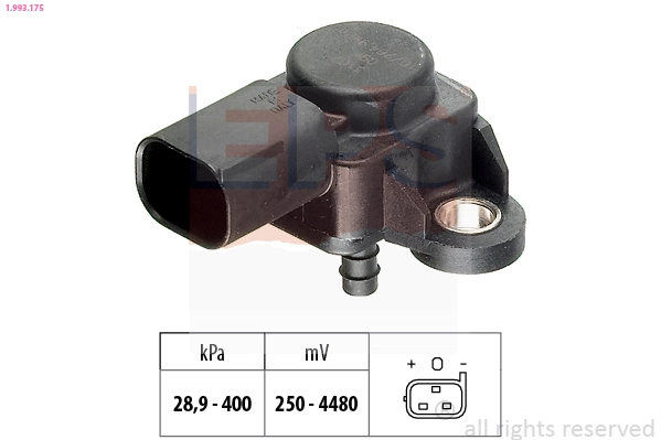 Air Pressure Sensor, altitude adaption Made in Italy - OE Equivalent 1.993.175