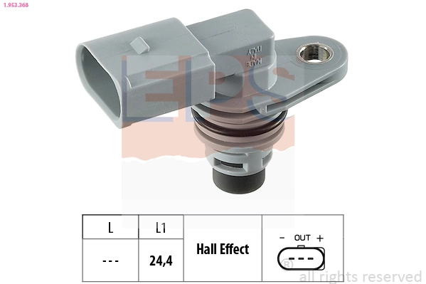 Sensor, engine speed Made in Italy - OE Equivalent 1.953.368