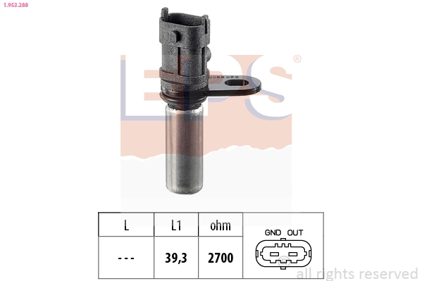 Sensor, crankshaft pulse Made in Italy - OE Equivalent 1.953.288