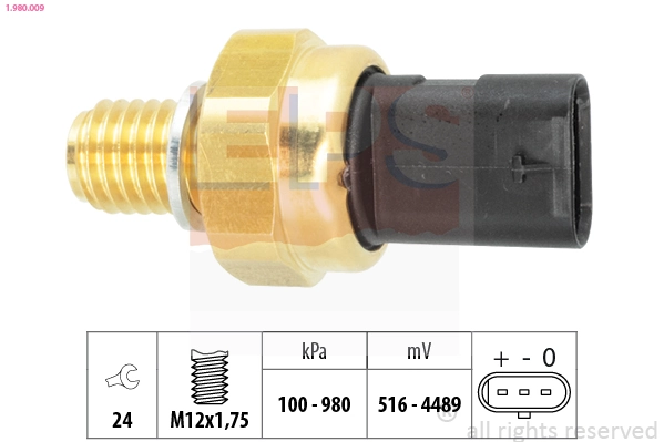 Sensor, oil pressure Made in Italy - OE Equivalent 1.980.009