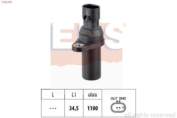 Sensor, crankshaft pulse Made in Italy - OE Equivalent 1.953.378