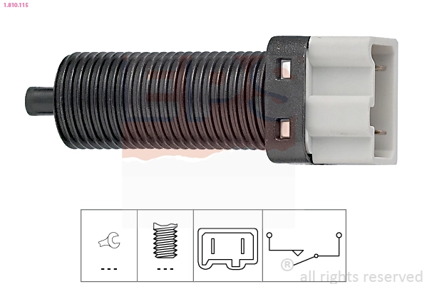 Switch, clutch control (cruise control) Made in Italy - OE Equivalent 1.810.115