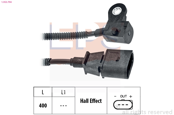 Sensor, camshaft position Made in Italy - OE Equivalent 1.953.794