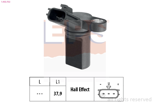 Sensor, crankshaft pulse Made in Italy - OE Equivalent 1.953.752