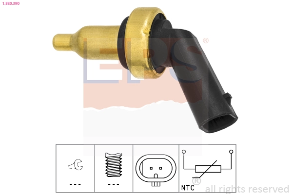 Sensor, coolant temperature Made in Italy - OE Equivalent 1.830.390