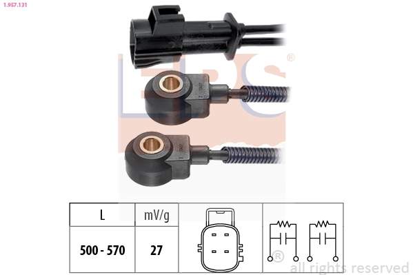 Knock Sensor Made in Italy - OE Equivalent 1.957.131