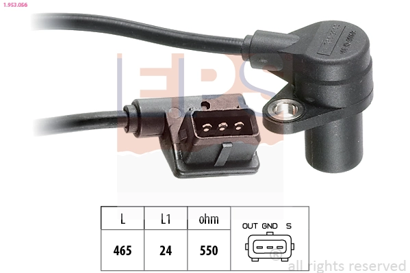 Sensor, crankshaft pulse Made in Italy - OE Equivalent 1.953.056