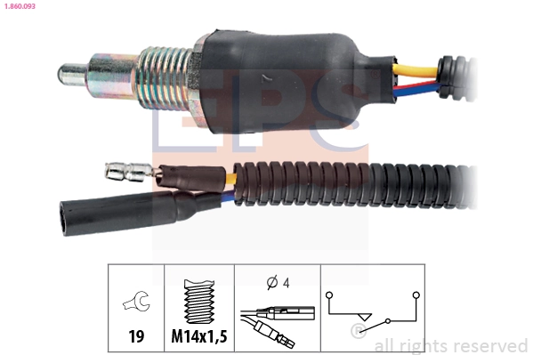 Switch, reverse light Made in Italy - OE Equivalent 1.860.093