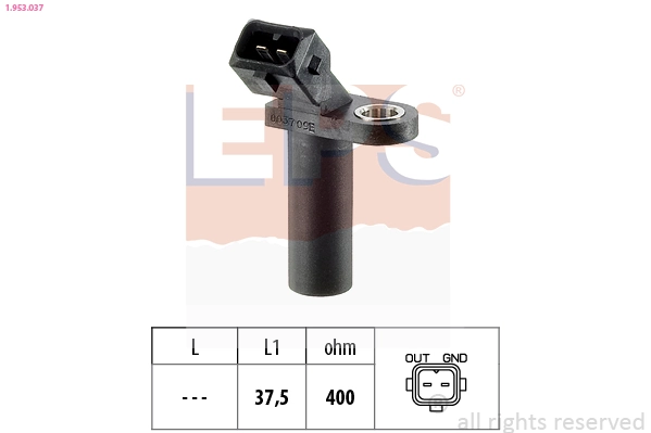 Sensor, crankshaft pulse Made in Italy - OE Equivalent 1.953.037