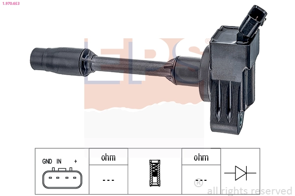 Ignition Coil Made in Italy - OE Equivalent 1.970.653