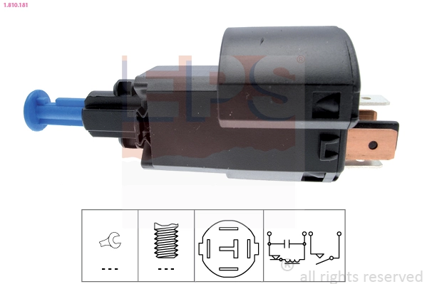 Stop Light Switch Made in Italy - OE Equivalent 1.810.181