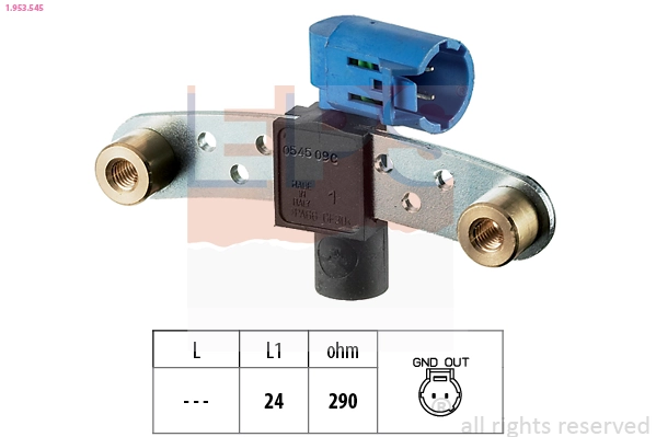 Sensor, crankshaft pulse Made in Italy - OE Equivalent 1.953.545