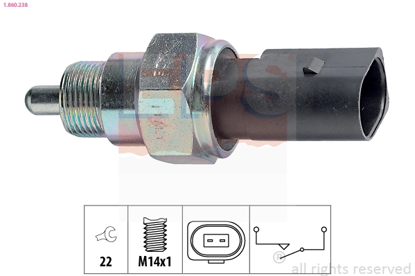 Switch, reverse light Made in Italy - OE Equivalent 1.860.238