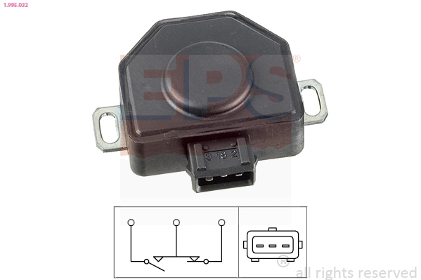 Sensor, throttle position Made in Italy - OE Equivalent 1.995.032
