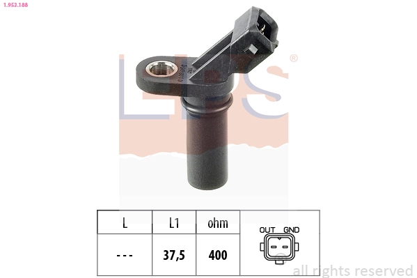 Sensor, crankshaft pulse Made in Italy - OE Equivalent 1.953.188