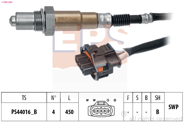 Oxygen Sensor Made in Italy - OE Equivalent 1.998.384