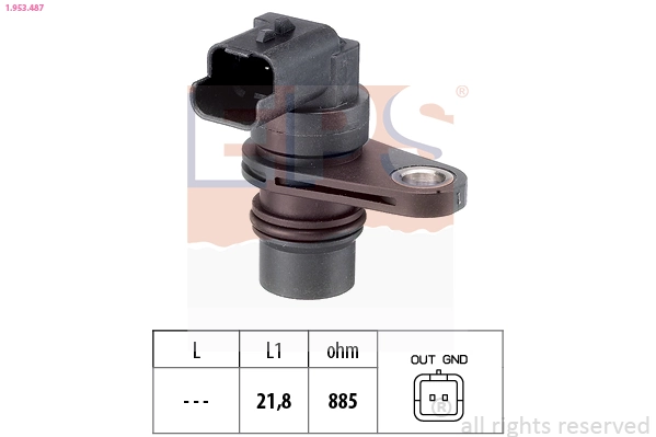 Sensor, engine speed Made in Italy - OE Equivalent 1.953.487