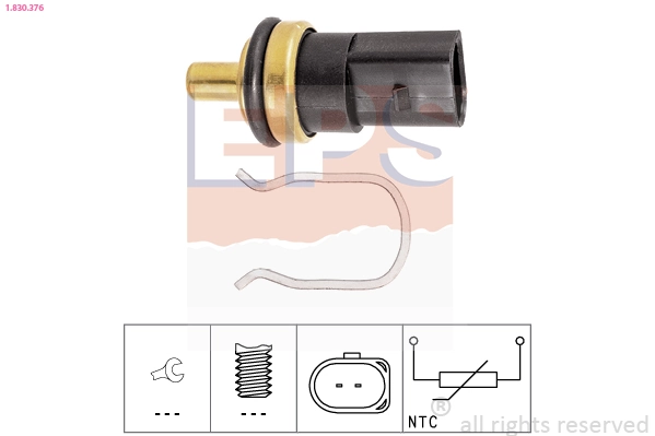 Sensor, coolant temperature Made in Italy - OE Equivalent 1.830.376
