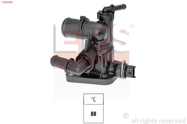 Thermostat, coolant Made in Italy - OE Equivalent 1.880.809