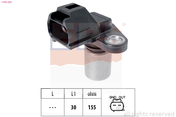 Sensor, crankshaft pulse Made in Italy - OE Equivalent 1.953.263