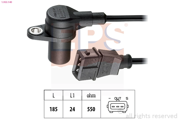 Sensor, crankshaft pulse Made in Italy - OE Equivalent 1.953.140