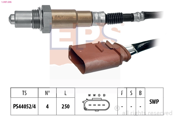 Oxygen Sensor Made in Italy - OE Equivalent 1.997.595