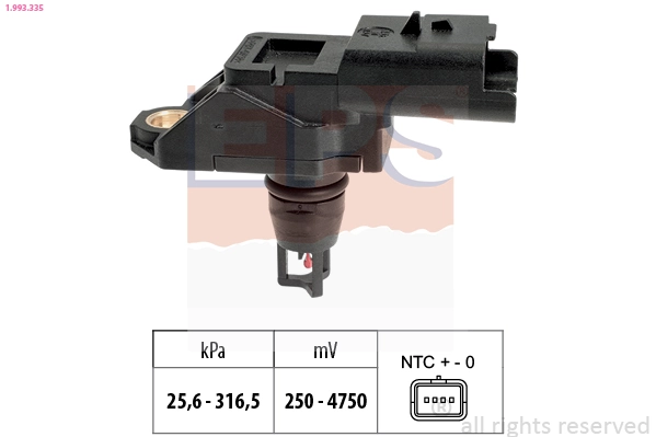 Air Pressure Sensor, altitude adaption Made in Italy - OE Equivalent 1.993.335