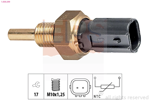 Sensor, coolant temperature Made in Italy - OE Equivalent 1.830.299