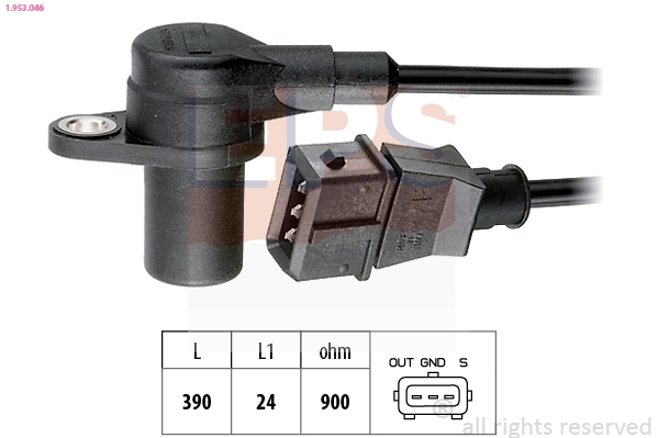 Sensor, crankshaft pulse Made in Italy - OE Equivalent 1.953.046