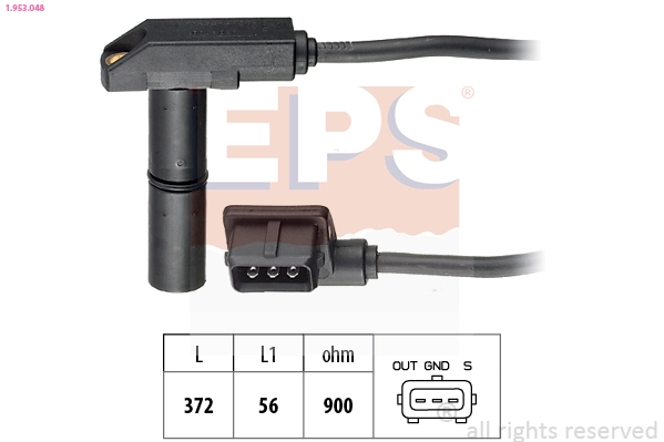Sensor, crankshaft pulse Made in Italy - OE Equivalent 1.953.048