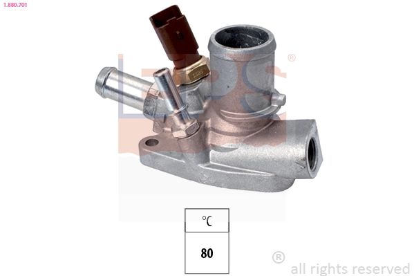 Thermostat, coolant Made in Italy - OE Equivalent 1.880.701