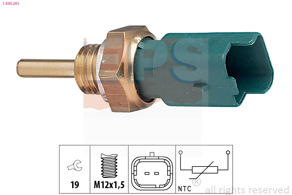 Sensor, coolant temperature Made in Italy - OE Equivalent 1.830.261