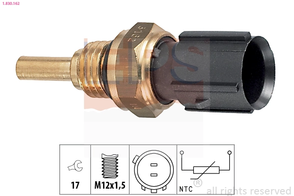 Sensor, coolant temperature Made in Italy - OE Equivalent 1.830.162
