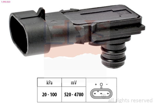 Air Pressure Sensor, altitude adaption Made in Italy - OE Equivalent 1.993.023