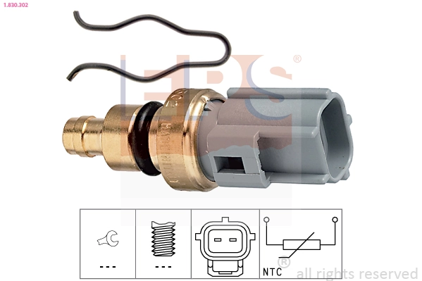 Sensor, coolant temperature Made in Italy - OE Equivalent 1.830.302