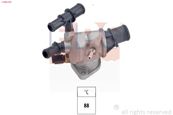 Thermostat, coolant Made in Italy - OE Equivalent 1.880.583