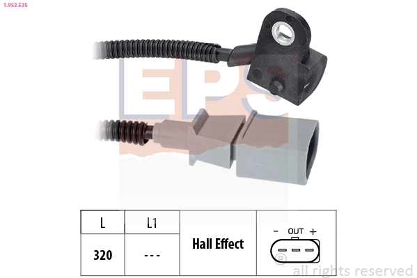 Sensor, camshaft position Made in Italy - OE Equivalent 1.953.535