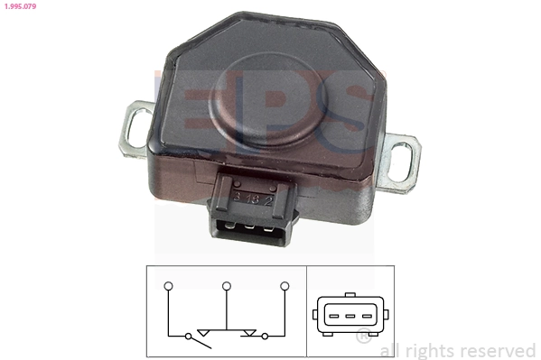 Sensor, throttle position Made in Italy - OE Equivalent 1.995.079