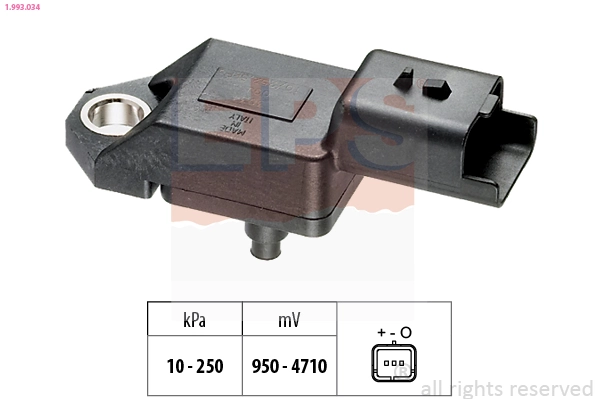 Air Pressure Sensor, altitude adaption Made in Italy - OE Equivalent 1.993.034