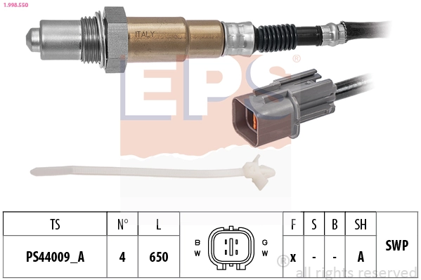 Oxygen Sensor Made in Italy - OE Equivalent 1.998.550