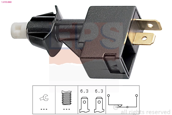 Stop Light Switch Made in Italy - OE Equivalent 1.810.060