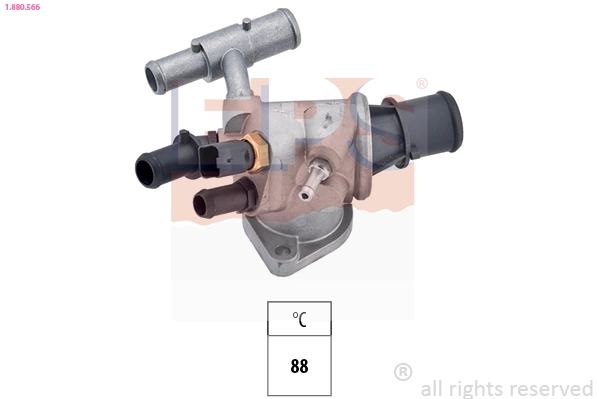 Thermostat, coolant Made in Italy - OE Equivalent 1.880.566