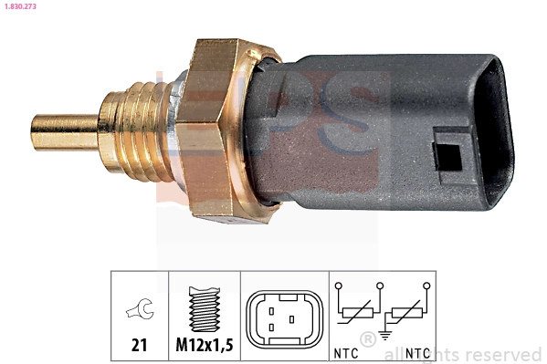 Sensor, coolant temperature Made in Italy - OE Equivalent 1.830.273