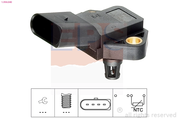 Sensor, intake air temperature Made in Italy - OE Equivalent 1.994.040