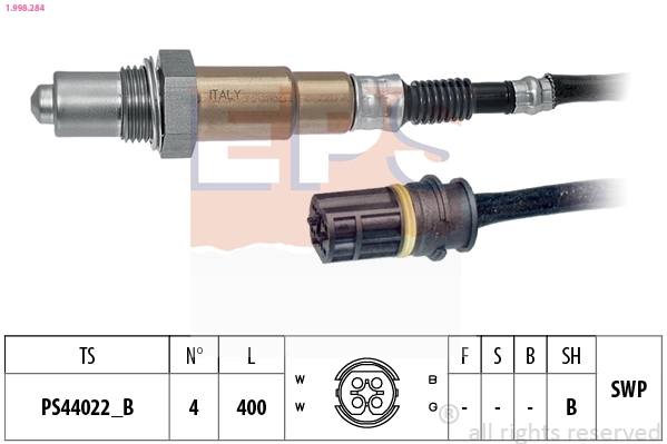 Oxygen Sensor Made in Italy - OE Equivalent 1.998.284