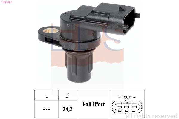 Sensor, engine speed Made in Italy - OE Equivalent 1.953.361