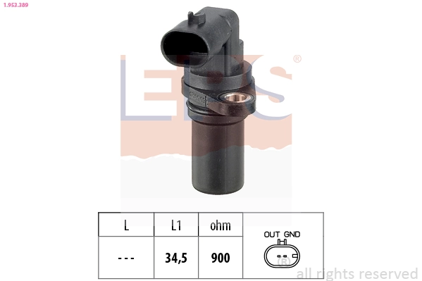 Sensor, crankshaft pulse Made in Italy - OE Equivalent 1.953.389